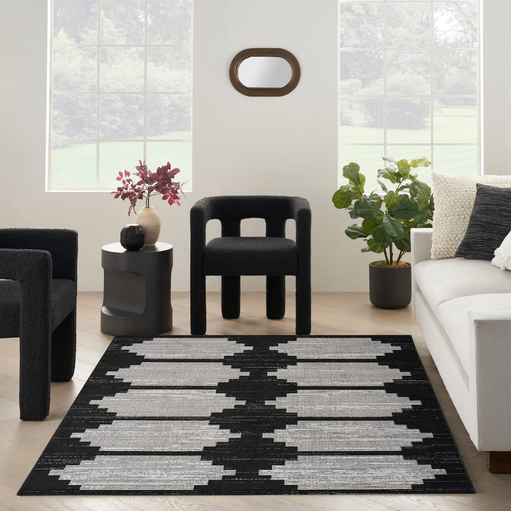 Nourison Modern Passion Mid Century Modern Geometric Area Rug