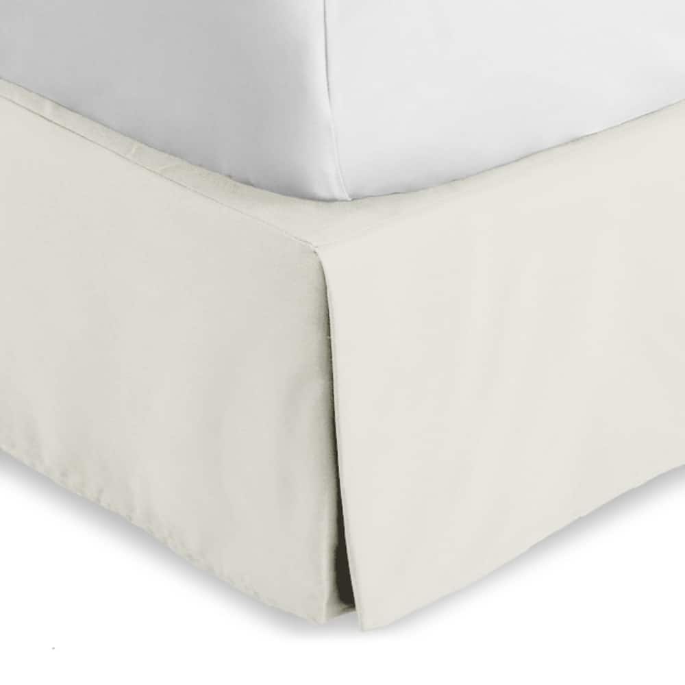 Bare Home Pleated Bed Skirt - 15-Inch Tailored Drop Easy Fit