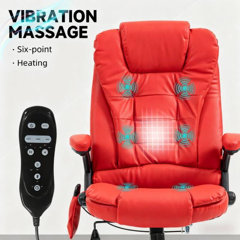 High Back Vibrating Massage Office Chair, Executive Office Chair with Heat, For Home and Office