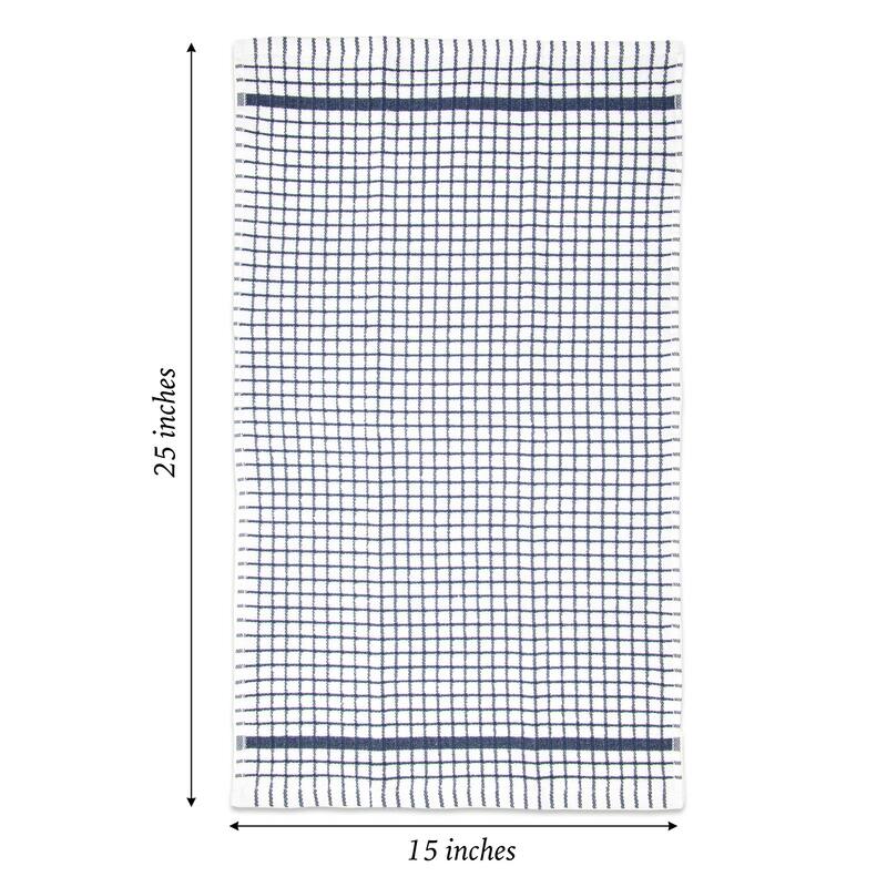 The Sloppy Chef Classic Checkered 6-Piece Kitchen Towels - 15x25