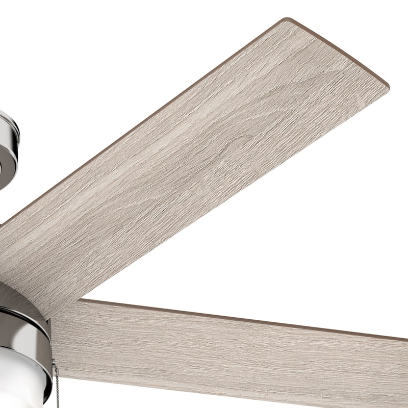 Hunter 52" Claudette Ceiling Fan with LED Light Kit and Pull Chain