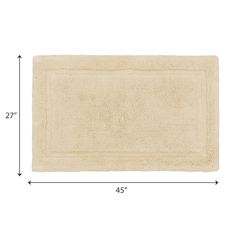 Lydia Border Plush Bath Mat