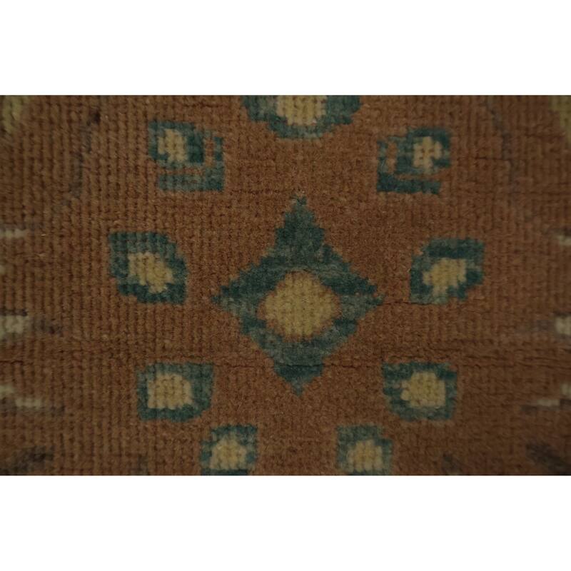 Hand Knotted Oriental 100% Wool Carpet Traditional All-Over Brown Ziegler Area Rug - 3' 1'' X 2' 0''