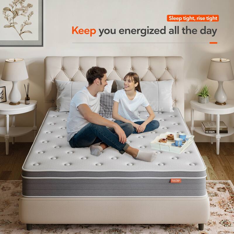 Sweetnight 12 inch Pocket Spring Hybrid Mattress in a Box