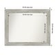 preview thumbnail 69 of 119, Dove Greywash Framed Non-Beveled Custom Wall Mirror, Bathroom Vanity Mirror Outer Size: 40 x 32