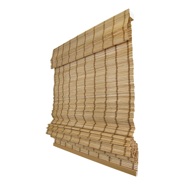 Chicology Light Filtering Cordless Natural Woven Bamboo Window Shade