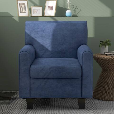 Accent Armchair with Solid Wood Legs