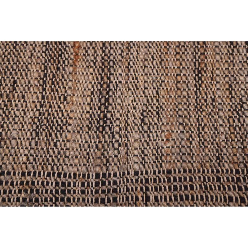 ECARPETGALLERY Flat-Weave Palas Denizli Taupe Jute Kilim - 5'3 x 7'3