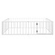 preview thumbnail 7 of 8, Montessori Floor Bed Queen Ground Bed w/ Fence-Shaped Guardrail, White