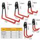 10 Pack Garage Storage Utility Double Hooks For Organizing Power Tools, Ladders