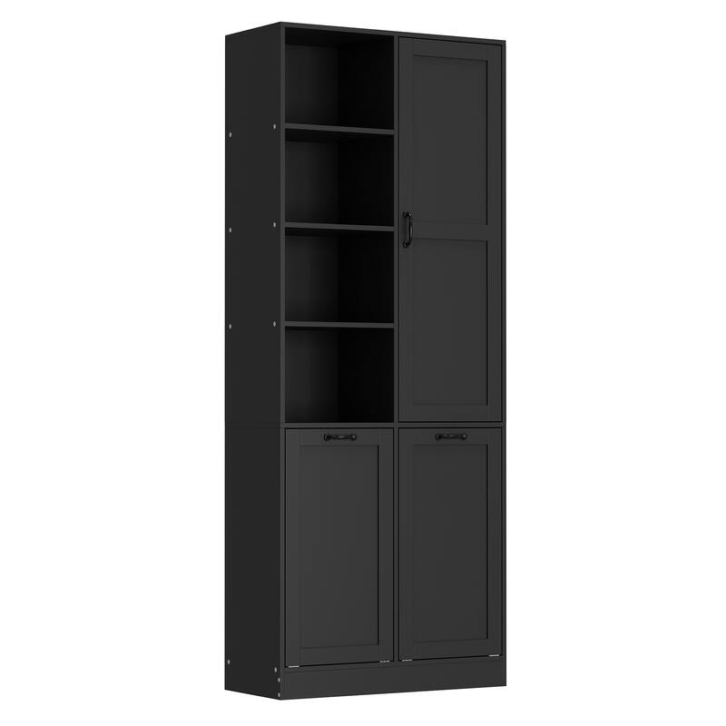 Modern Console Table with Rotating Drawers and Hidden Storage Entryway