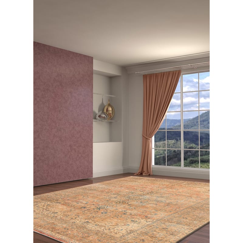 ECARPETGALLERY Hand-knotted Antalya Vintage Copper Wool Rug - 7'9 x 11'8