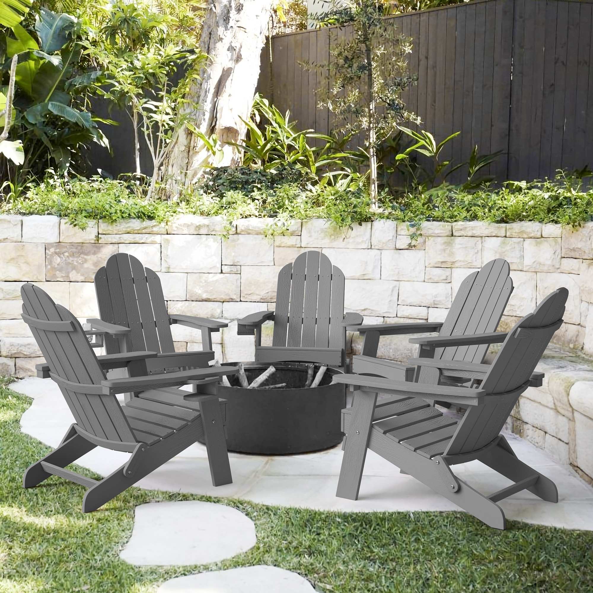 Plastic adirondack sales chairs for pool