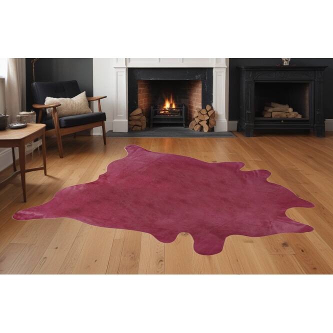 Modub Stain Resistant Area Rug By HomeRoots - 84' X '72' X '0.1 - 84' X '72' X '0.1 - Fuchsia - Novelty