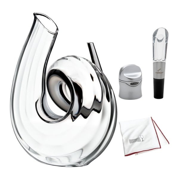 Riedel Decanter Curly Fatto A Mano with Aerator Set Bundle