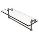 preview thumbnail 1 of 55, Allied Brass 16 Inch Glass Vanity Shelf with Integrated Towel Bar