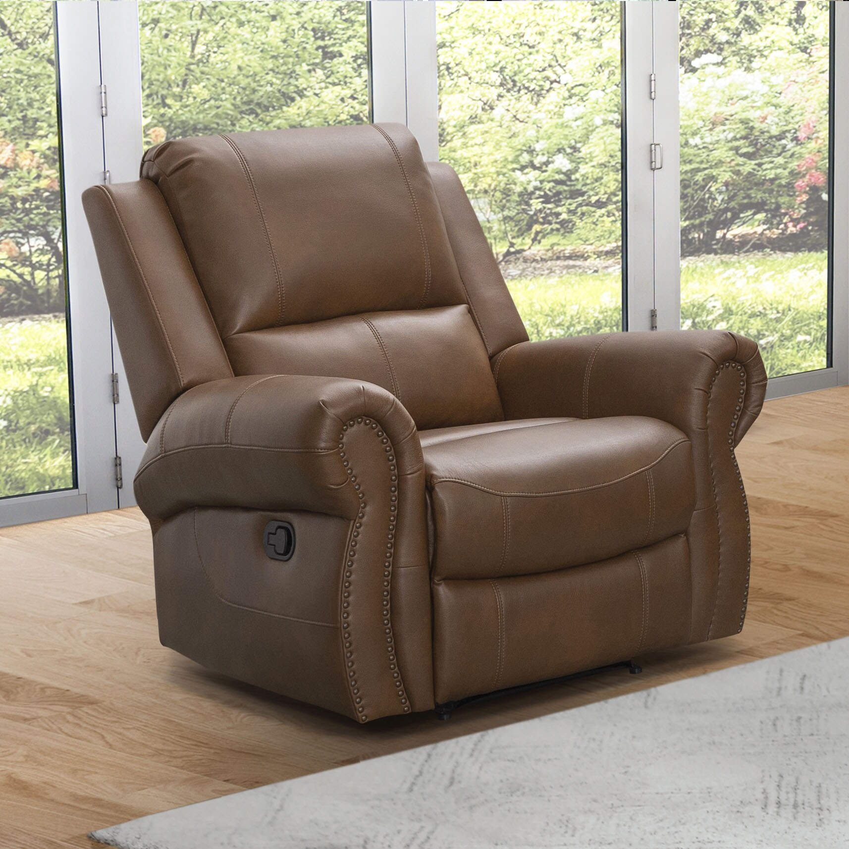 Abbyson Winston Manual Recliner Overstock 12382337