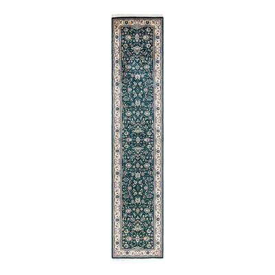 Traditional Oriental Green Runner