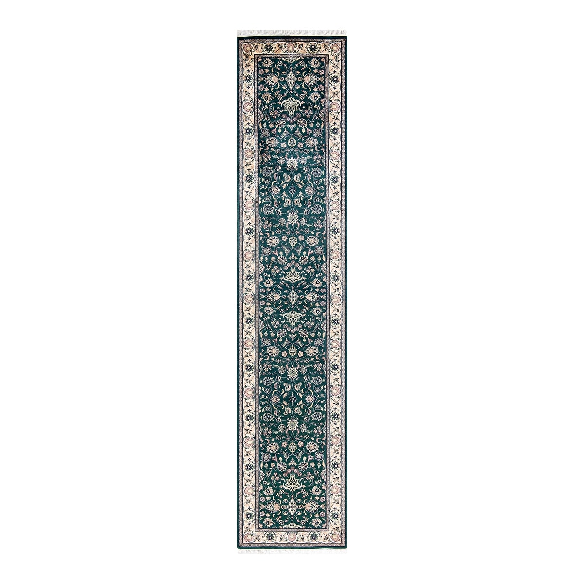 Traditional Oriental Green Runner