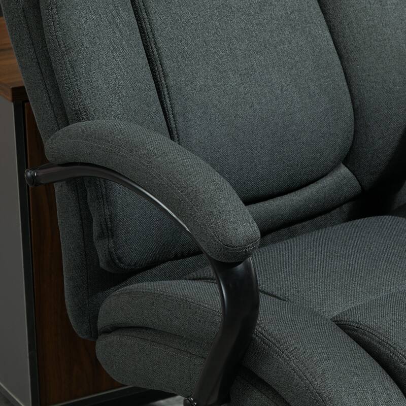 Big and Tall Executive Office Chair, 485 lbs Capacity, Adjustable Height & Swivel Wheels