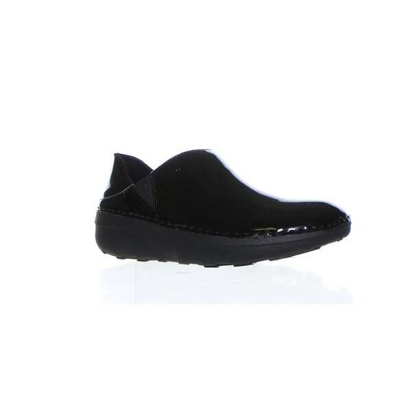 FitFlop Womens Superloafer Black Patent 