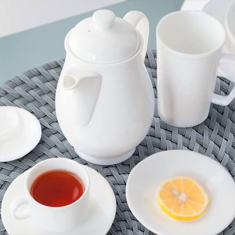 CounterArt Grey and Natural Basket Weave Design Round Reversible Easy Care Plastic Placemat Set of 4 Made in The USA