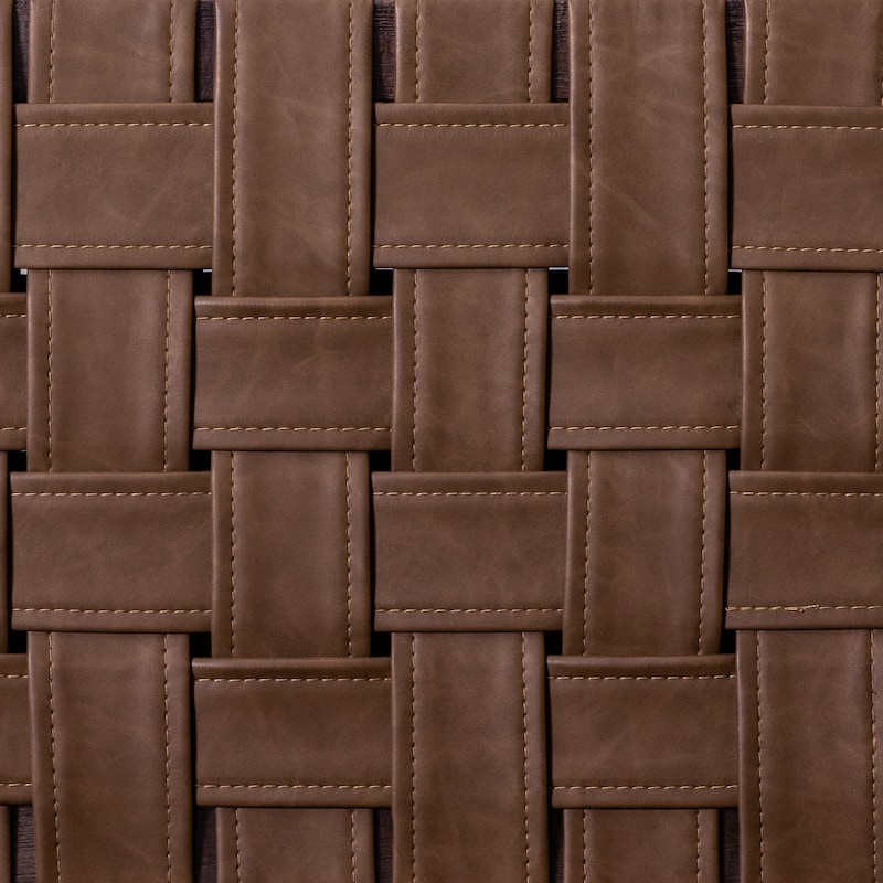 Maven Lane Noah Kitchen Dining Stool with Vegan Leather