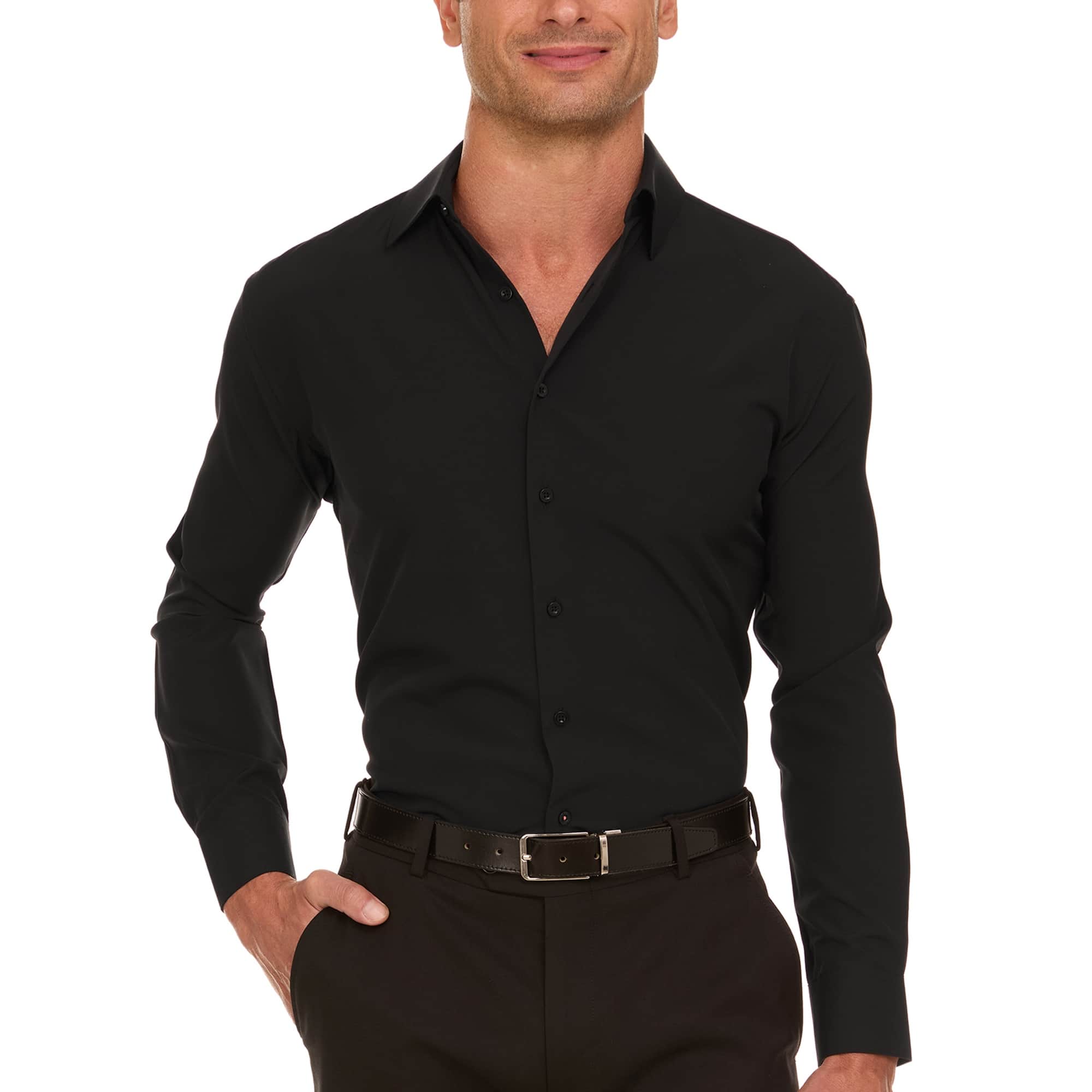 nautica performance dress shirt Slim Fit Wrinkle-Resistant Nautica - Brandclub - Nautica