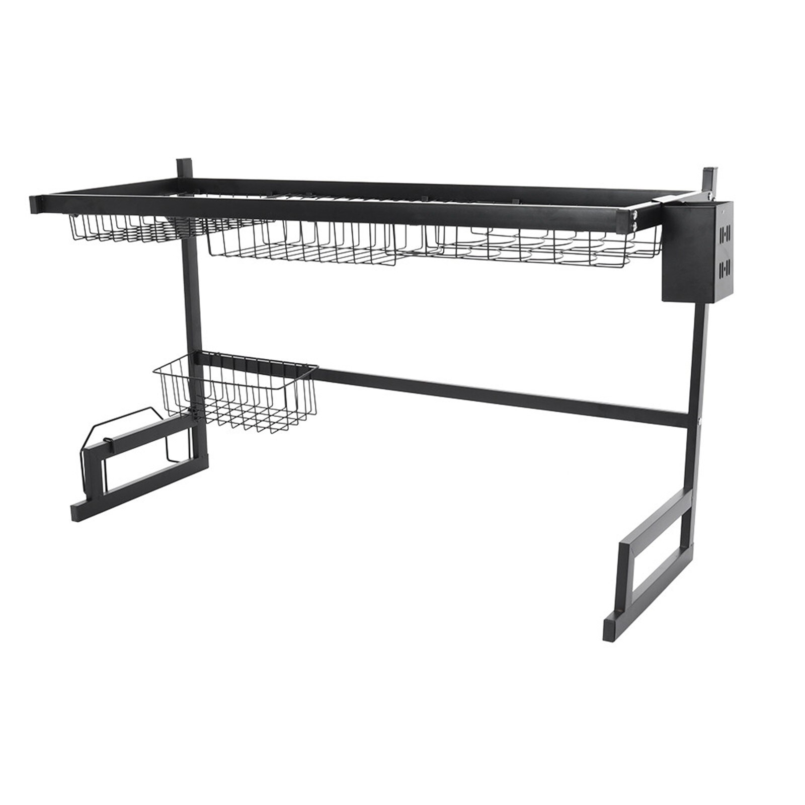 Over Sink Dish Cutlery Drying Rack Drainer Stainless Steel Shelf - 25x20x12  inch - Bed Bath & Beyond - 32583954