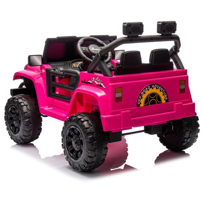 Kids Electric Ride-On Car with Remote, 12V, Bluetooth, Four-Wheel Suspension, Ages 3+