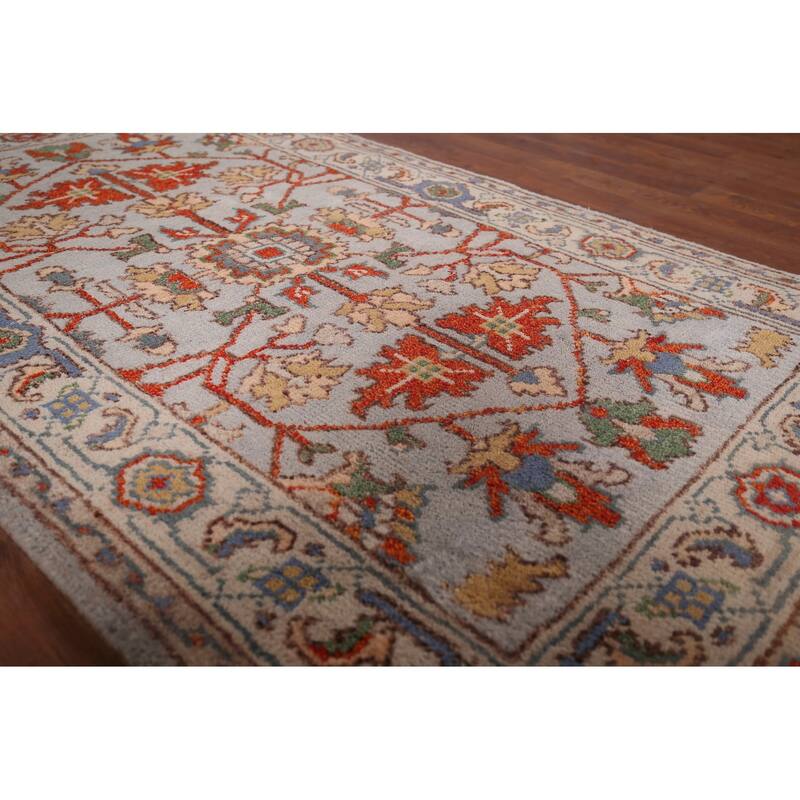 Oushak Indian Accent Rug Handmade Floral Wool Carpet - 3'0"x 5'0"