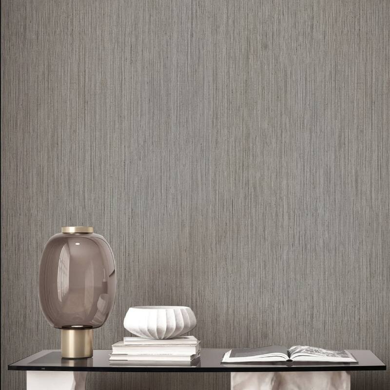 Galerie Wallcoverings Ornamenta Collection Stripe Texture Matte Finish Vinyl on Non-woven Wallpaper Roll