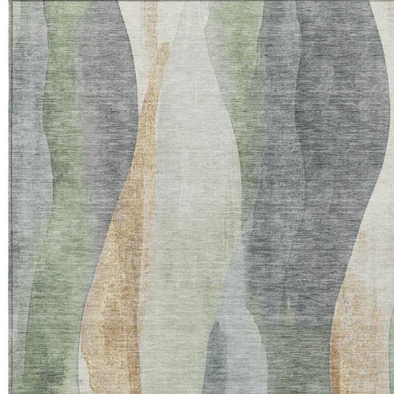 HomeRoots Abstract Transitional Rectangle Outdoor Rug