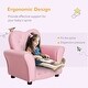 preview thumbnail 4 of 9, Kids Sofa Toddler Tufted Upholstered Sofa Chair Princess Couch Furniture with Diamond Decoration for Preschool Child