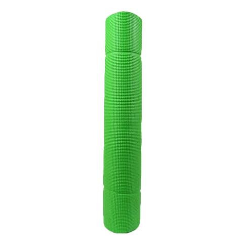 TKO Essential Yoga & Pilates Mat w/Carry Strap, Green Apple - Green Apple - One Size Fits Most