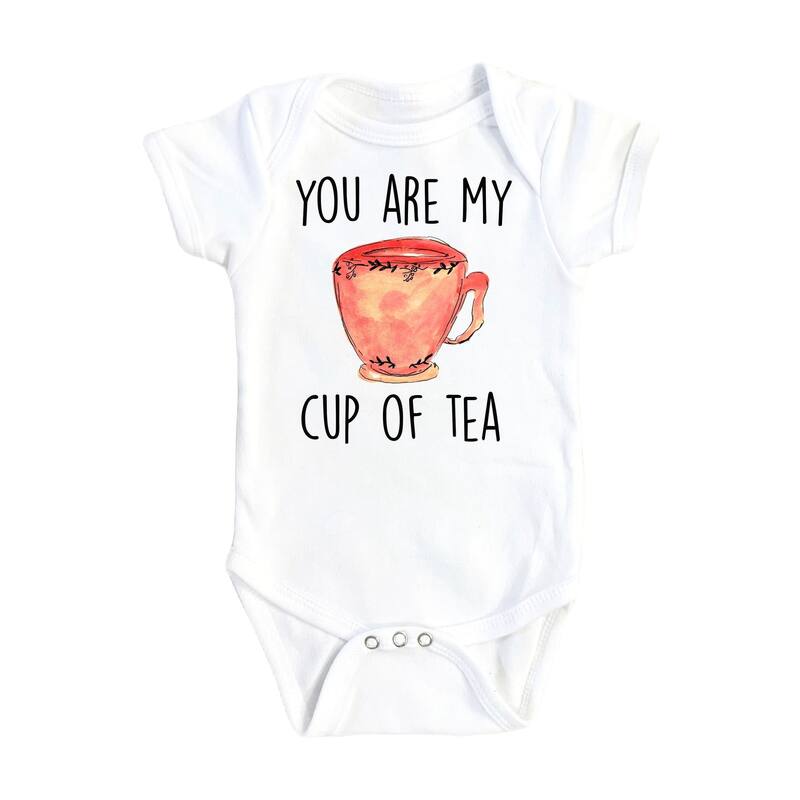 Tea Cutie - Baby Boy Girl Clothes Infant Bodysuit Funny Cute Newborn 1B - White - 0-3M