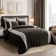 preview thumbnail 2 of 8, Wonderful Velvet Patchwork Comforter Set Caramel - King