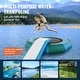 preview thumbnail 13 of 12, VEVOR Inflatable Water Bouncer Recreational Water Trampoline Portable Bounce Swim Platform with Slide for Pool Lake Water Sports