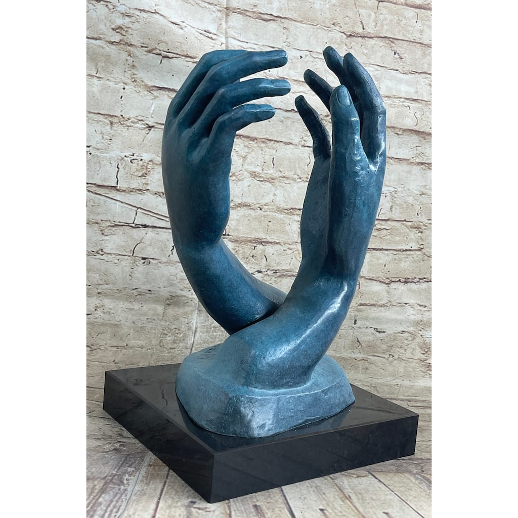 The Cathedral 1908 - Bronze Sculpture By Auguste Rodin - Hands - Signed Statue