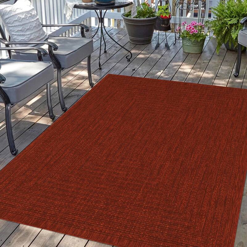 Machine Washable, Weather and UV Resistant Viola Design 4 color Option-Natural & Black & Red & Ivory