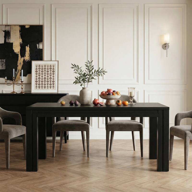 Dining Table for 6 People, Kitchen Table with Heavy Duty Legs