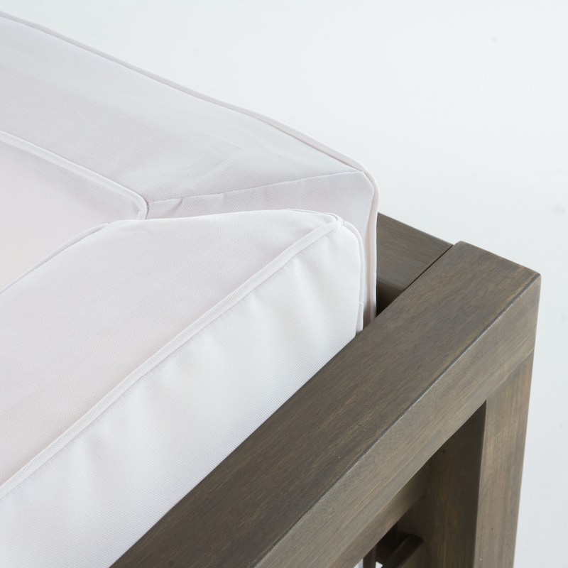 Oana Outdoor 6-seat Acacia Sectional Sofa / Club Chair Set by Christopher Knight Home