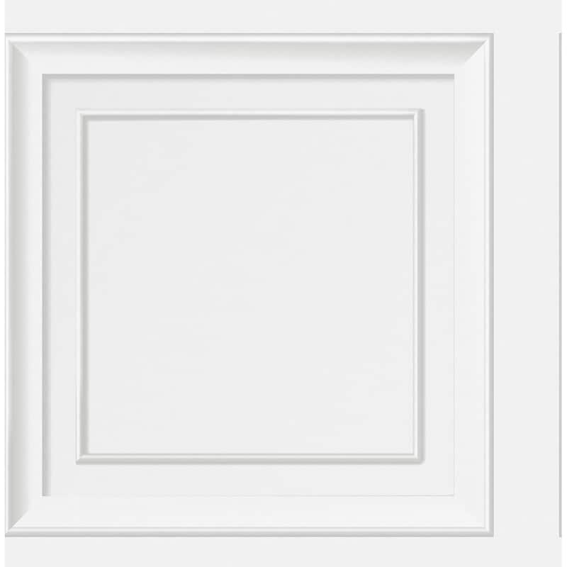 Fine Decor Distinctive White Square Panel Wallpaper - N/A