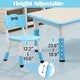 preview thumbnail 25 of 26, GIMMYFIVE Kids Table and Chairs Set, Height Adjustable Desk With 6 Seats for Ages 2-10