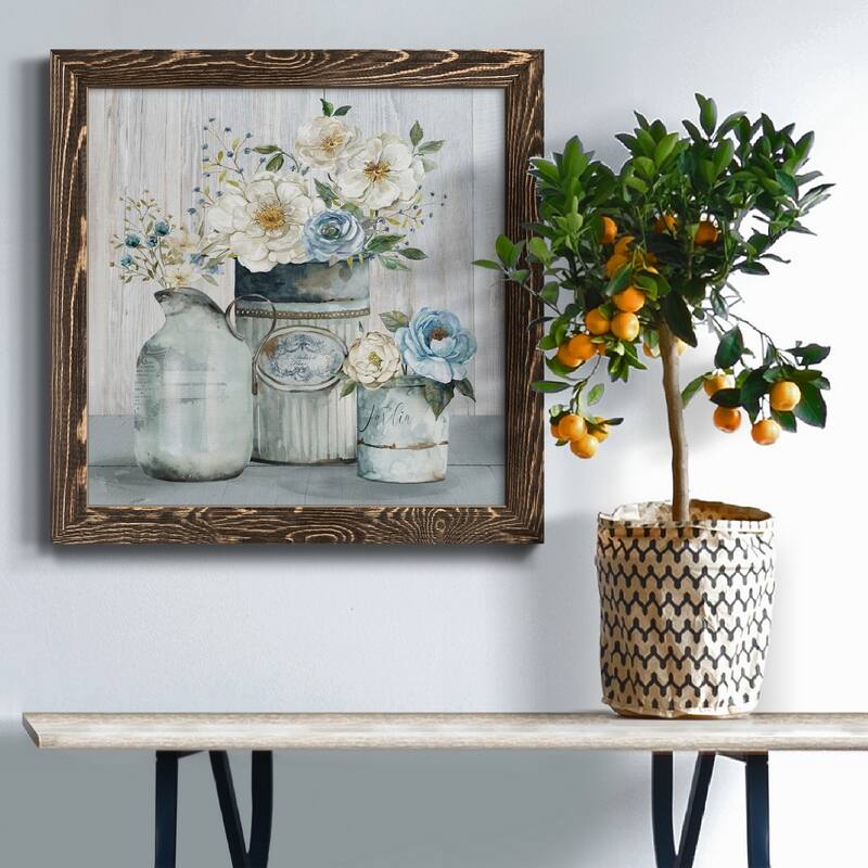 French Garden Flowers II-Premium Framed Canvas - Ready to Hang