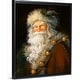 preview thumbnail 1 of 5, "Father Christmas" Black Float Frame Canvas Art