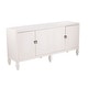 preview thumbnail 4 of 9, SEI Furniture Taborley Transitional 4-Door Sideboard Antique White Wood Accent Cabinet Buffet