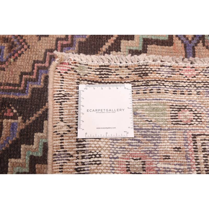 ECARPETGALLERY Hand-knotted Antalya Vintage Brown Wool Rug - 4'1 x 6'8