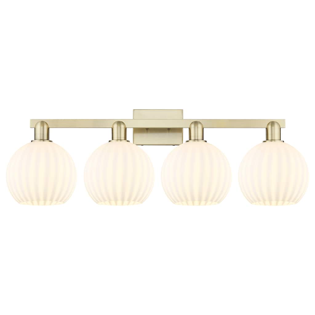 Innovations Lighting Endless Possibilities Arcadia - White Venetian - 4 Light 35" Bath Vanity Light