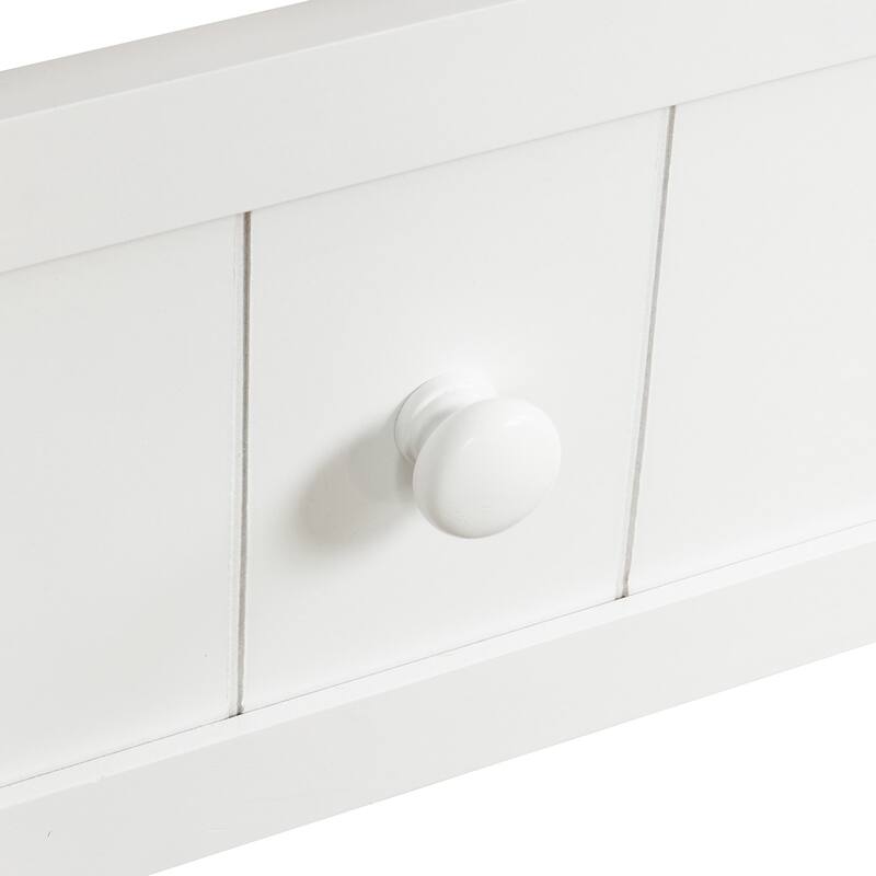 White Twin Wooden Daybed with Trundle, Convertible Sofa Bed for Bedroom & Living Room